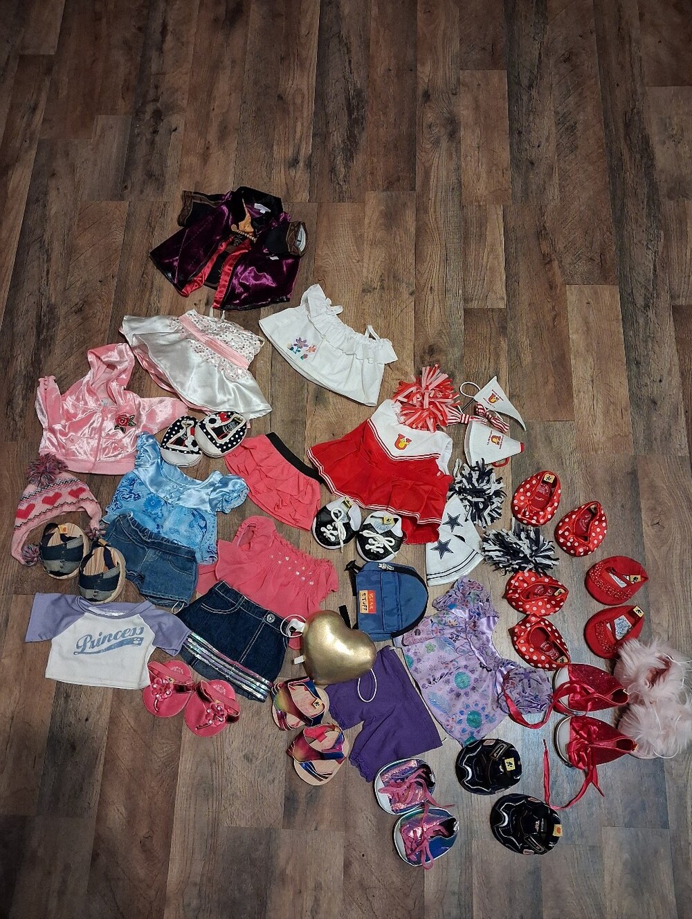 Build A Bear Assorted Clothing Shoes Accessories Lot